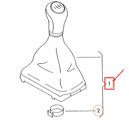 NEW AUDI A1 8X GEAR SHIFTING KNOB WITH TRIM 8X0863278QDWJ ORIGINAL