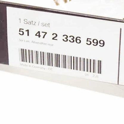 NEW BMW 3 SERIES E90 E91 REAR RUBBER ALLWEATHER FLOOR MAT SET LHD