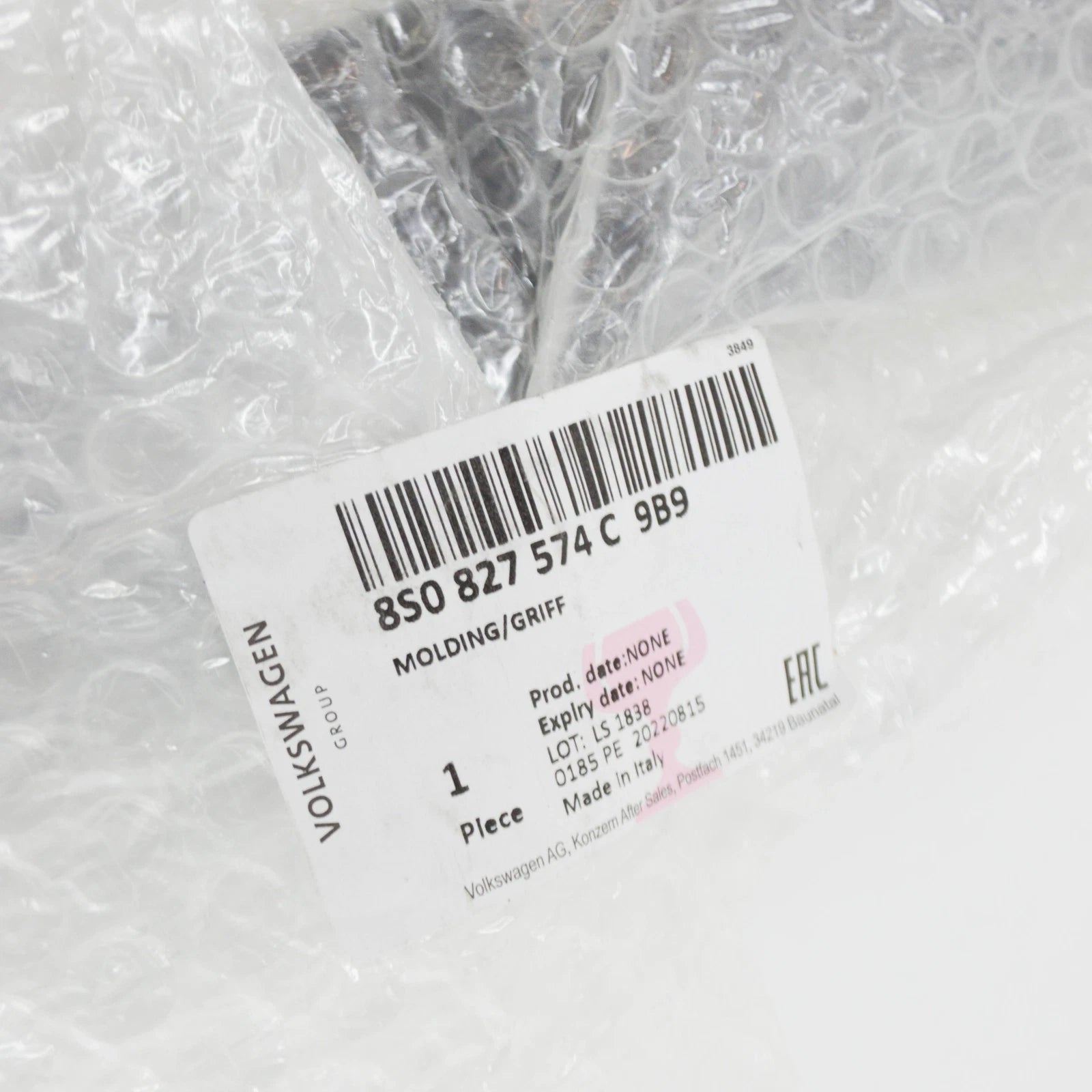 NEW AUDI TT FV REAR DECK GRIP MOLDING 8S0827574C9B9 ORIGINAL