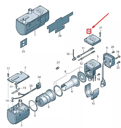 NEW VOLKSWAGEN CRAFTER 2F MK1 AUXILIARY HEATER COVER 2E0819164A