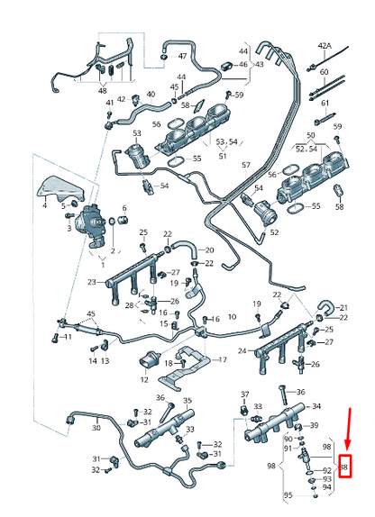 new audi q7 4m fuel injector 06c906036j original