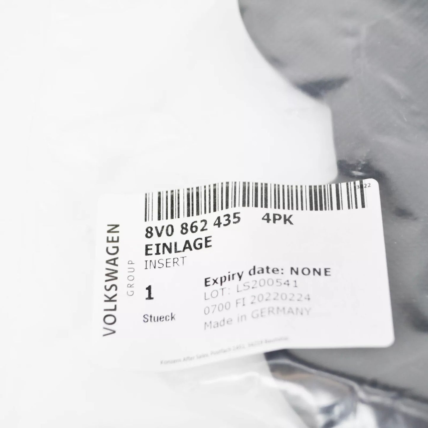 NEW AUDI A3 SPORTBACK 8V CENTRE CONSOLE CUP HOLDER INSERT 8V08624354PK ORIGINAL