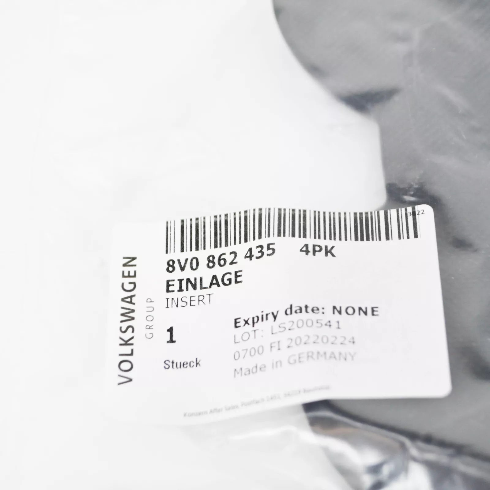 NEW AUDI A3 SPORTBACK 8V CENTRE CONSOLE CUP HOLDER INSERT 8V08624354PK ORIGINAL