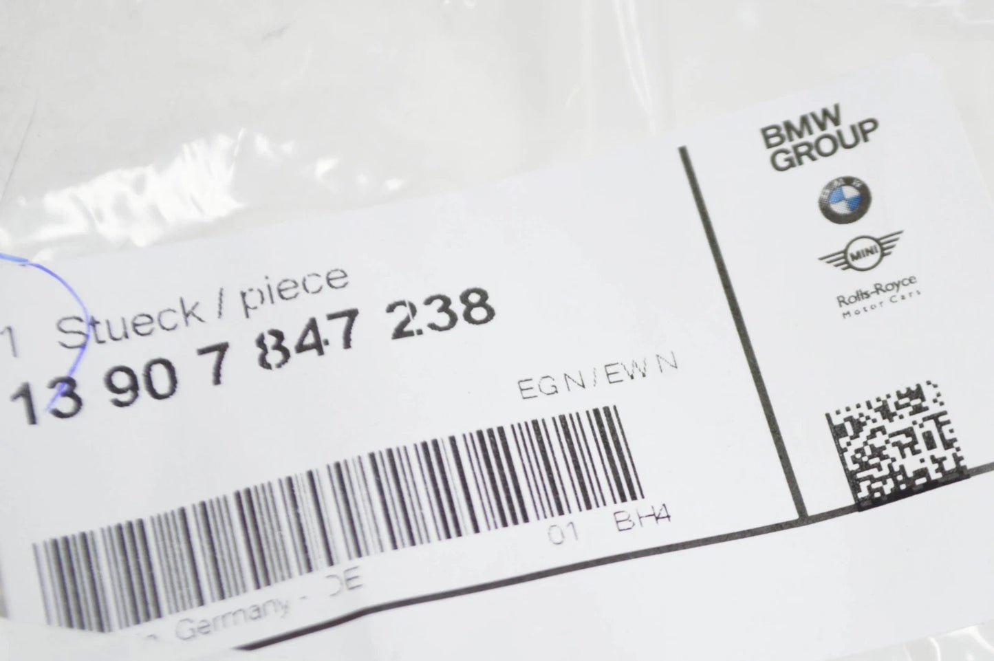 NEW BMW M5 F10 FUEL TANK BREATHER LINE 13907847238 ORIGINAL