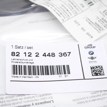 NEW BMW 1 F20 BACKREST COVER CHILD RESTRAINT SEAT UNDERLAY 82122448367 ORIGINAL