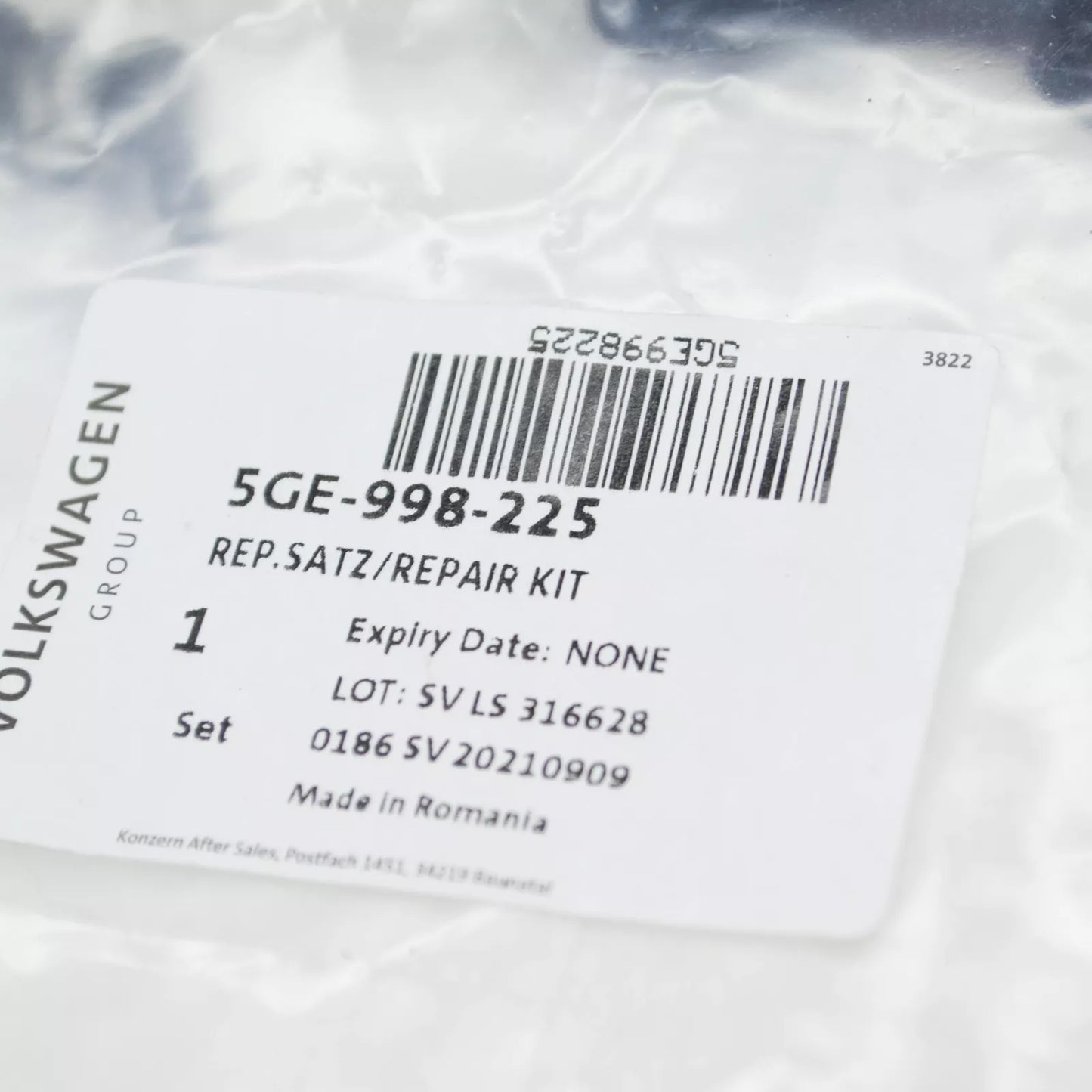 NEW VW GOLF MK7 5G FRONT LEFT HEADLIGHT BRACKET REPAIR KIT 5GE998225 ORIGINAL