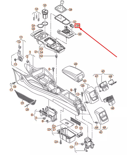 NEW AUDI A3 8V SOUL BLACK COIN HOLDER LHD 8V18583236PS ORIGINAL