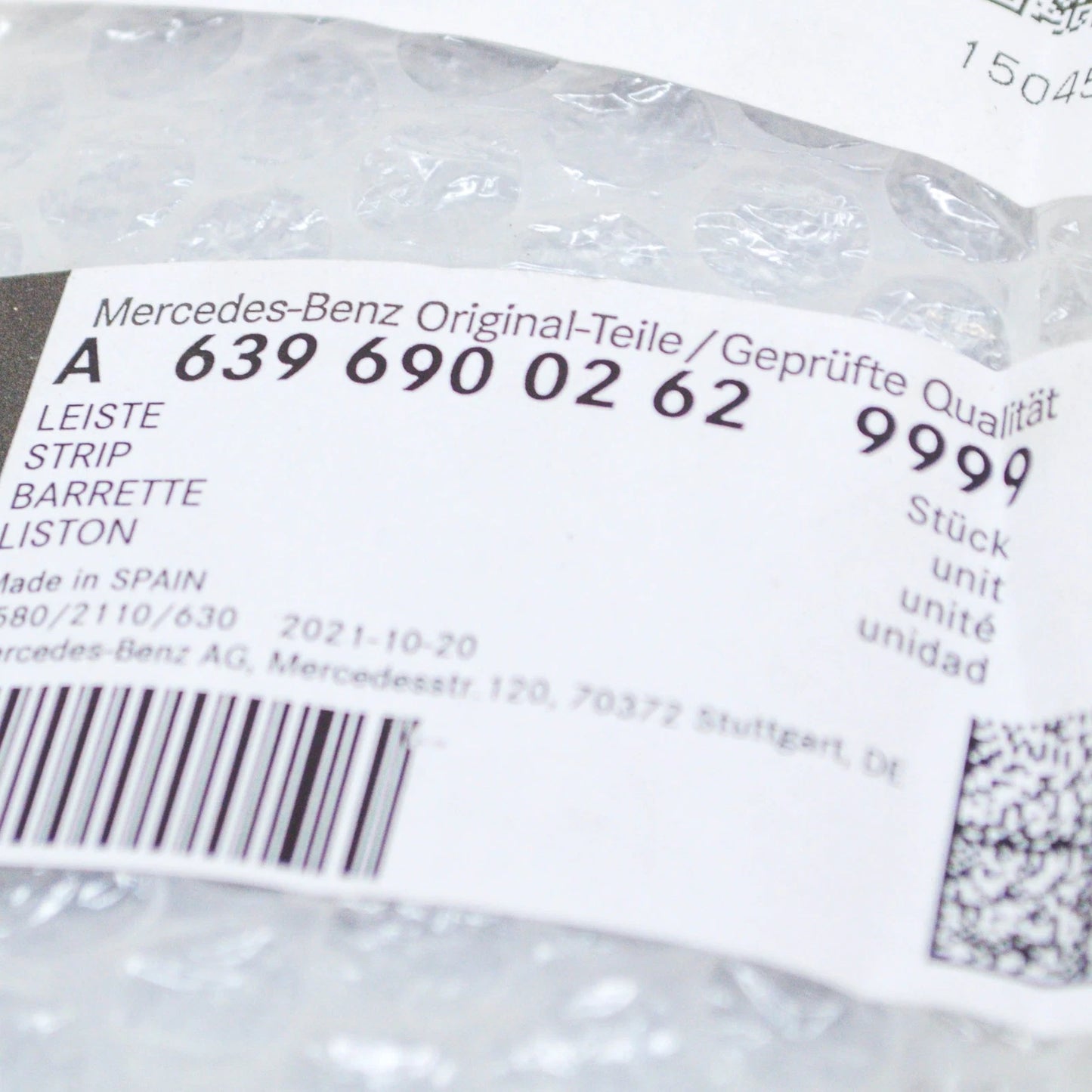 NEW MERCEDES-BENZ VITO W639 FRONT LEFT DOOR STRIP A63969002629999 ORIGINAL