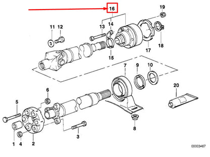NEW BMW 5 E39 DRIVESHAFT CV JOINT 7501639 26117501639 ORIGINAL