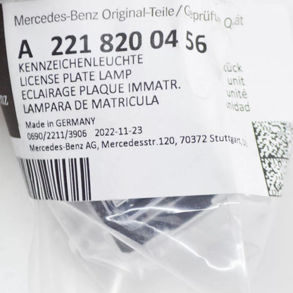 NEW MERCEDES-BENZ C W204 REAR LICENSE PLATE LIGHT A2218200456 ORIGINAL