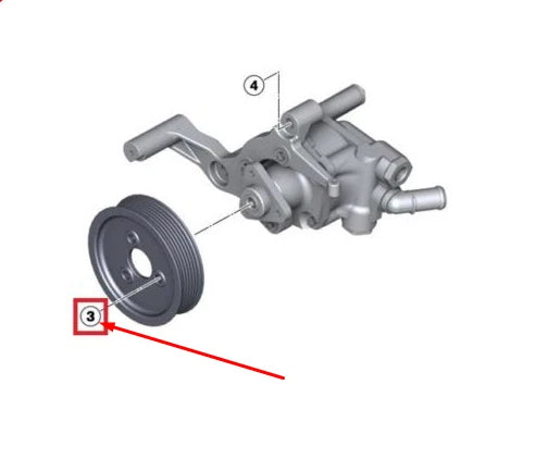NEW BMW M5 F10 STEERING PUMP PULLEY 32427843248 7843248 ORIGINAL