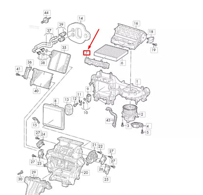 NEW AUDI A1 GB DUST AND POLLEN FILTER COVER 2Q0819422A ORIGINAL