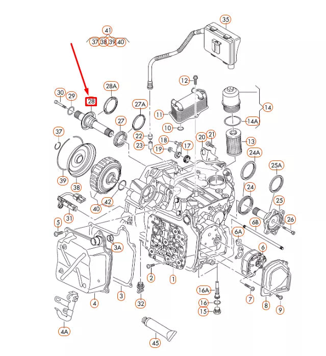 NEW AUDI A3 8V GEARBOX RIGHT FLANGED SHAFT 02E409344A ORIGINAL