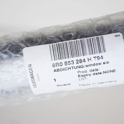 NEW AUDI Q5 8R FRONT RIGHT WINDOW SLOT SEAL WITH TRIM 8R0853284HT94 ORIGINAL