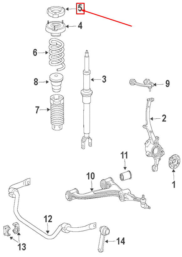 NEW MERCEDES BENZ E W211 FRONT RIGHT SHOCK ABSORBER SPRING SHIM A2113210284