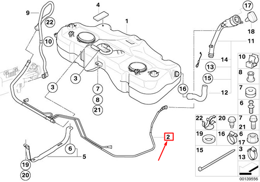 new mini roadster r59 fuel tank vent pipe 6773920 16116773920 original