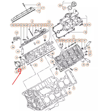 NEW AUDI A4 B8 HIGH PRESSURE FUEL PUMP HOUSING 06E103535A