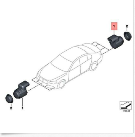 new bmw 5 f10 rear parking sensor wa90 wb90 66209270050 original
