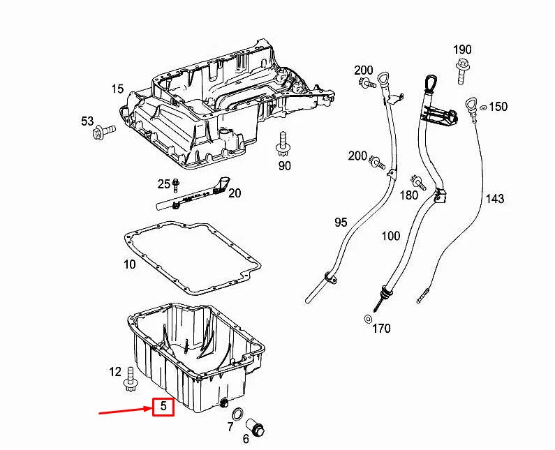 NEW MERCEDES-BENZ VITO W447 ENGINE OIL PAN A6510106319 ORIGINAL