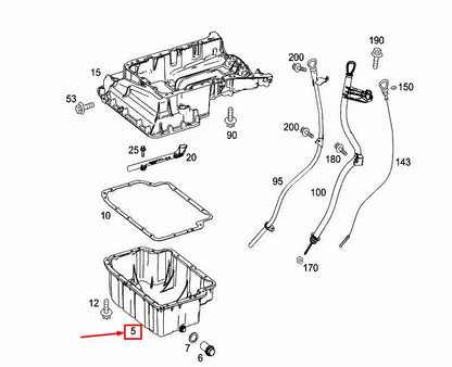 NEW MERCEDES-BENZ VITO W447 ENGINE OIL PAN A6510106319 ORIGINAL