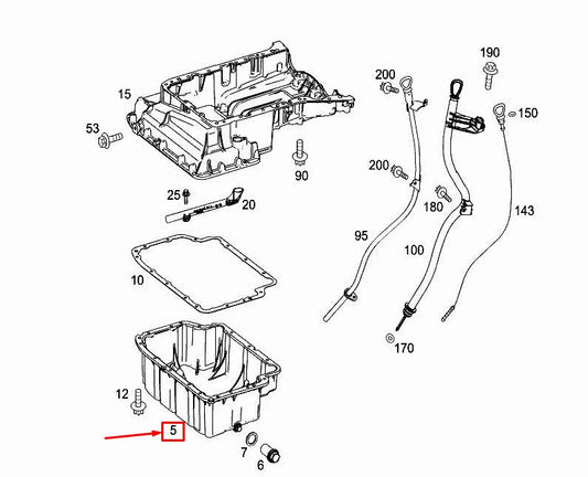 NEW MERCEDES-BENZ VITO W447 ENGINE OIL PAN A6510106319 ORIGINAL