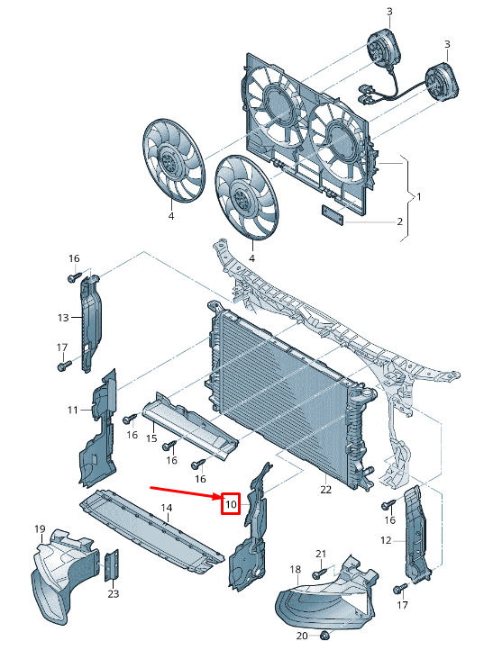new audi rs7 sportback 4g left radiator air guide 4g8121283bd original
