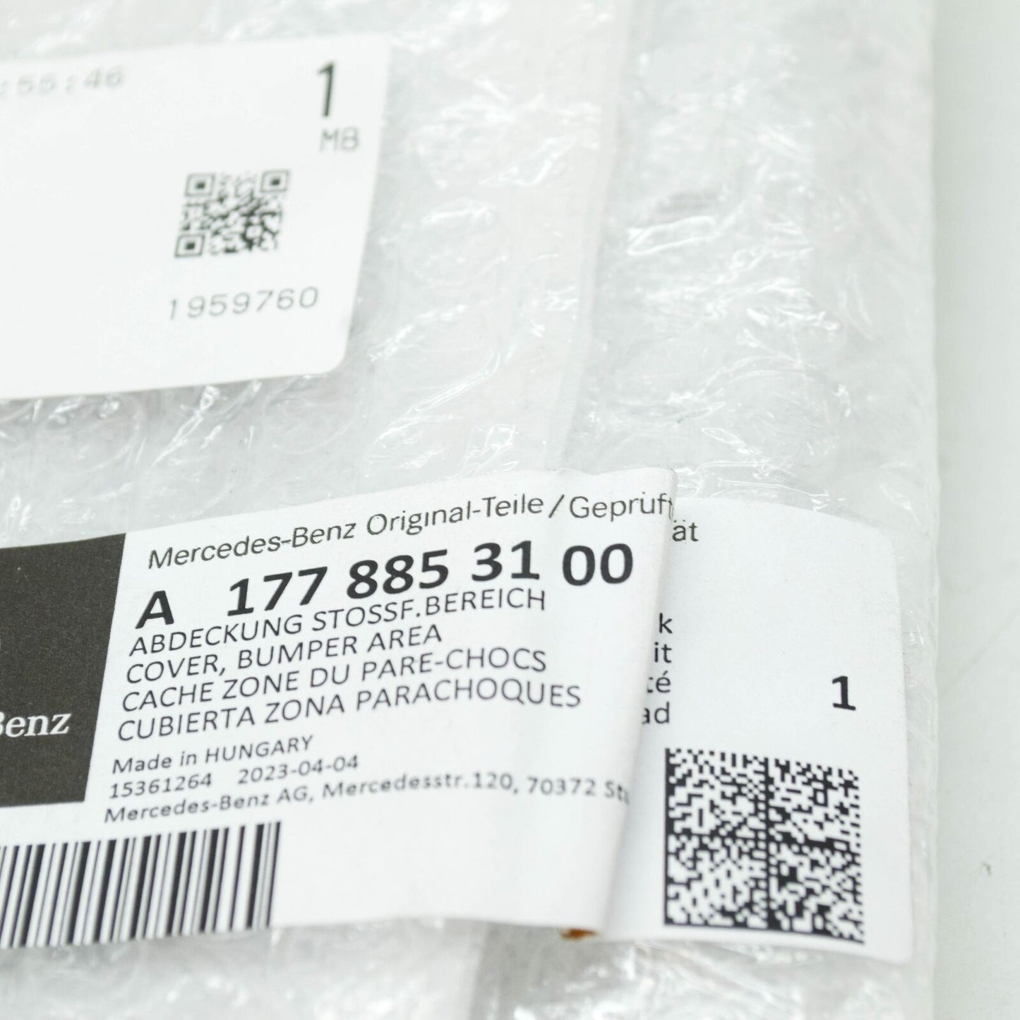 NEW MERCEDES-BENZ A W177 FRONT LEFT BUMPER GRILL A1778853100 ORIGINAL
