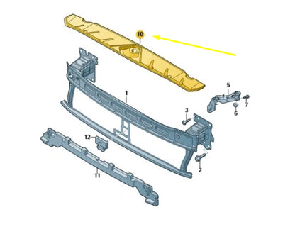 NEW AUDI Q2 FRONT BONNET LOCK COVER TRIM 81A807081 ORIGINAL