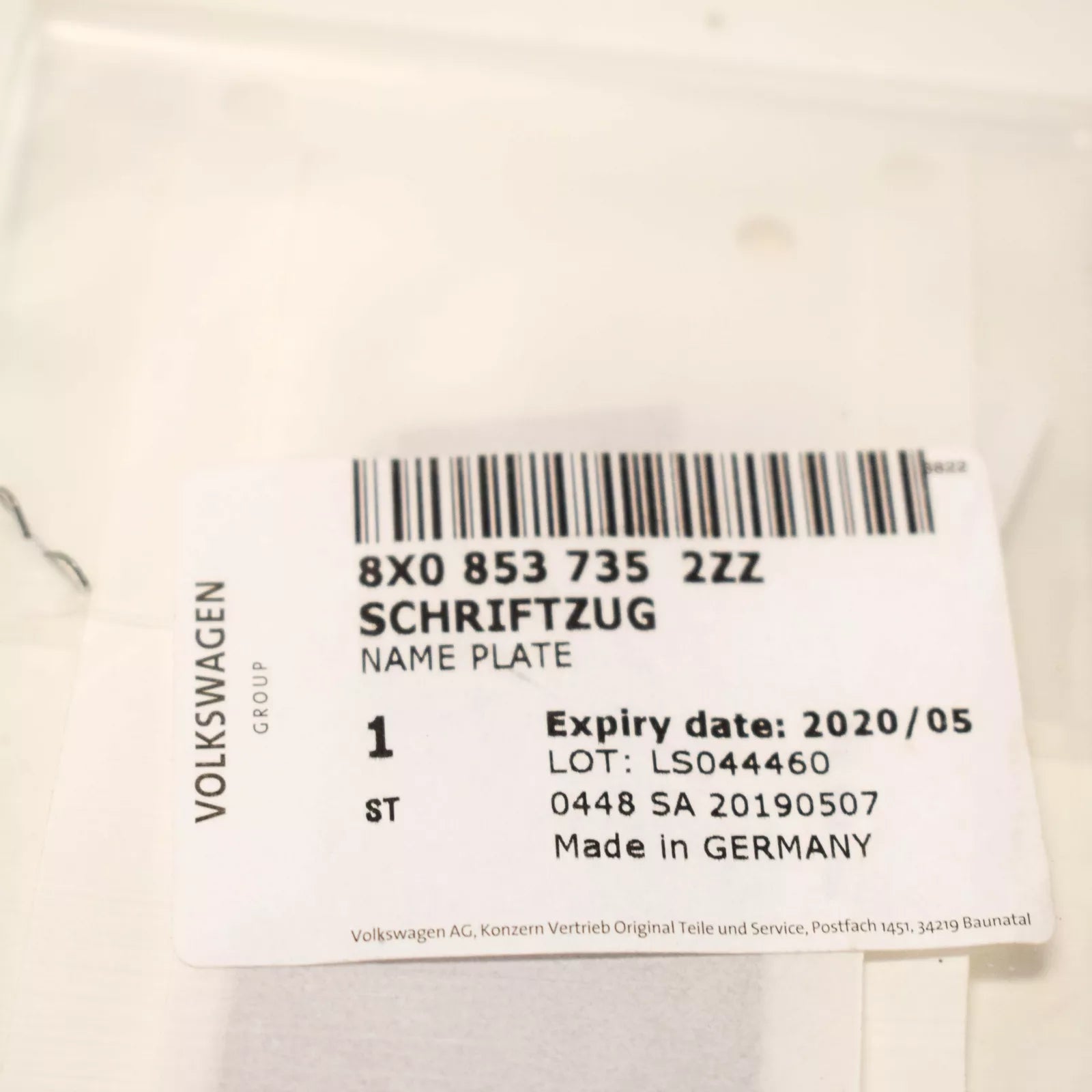 NEW AUDI S1 8X TRUNK LID S1 CHROME BADGE EMBLEM 8X08537352ZZ