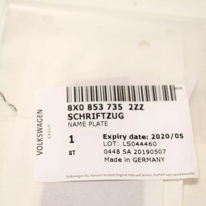 NEW AUDI S1 8X TRUNK LID S1 CHROME BADGE EMBLEM 8X08537352ZZ