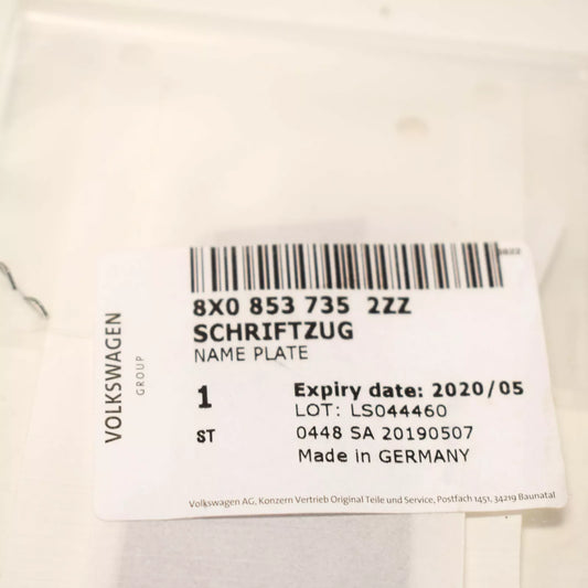 NEW AUDI S1 8X TRUNK LID S1 CHROME BADGE EMBLEM 8X08537352ZZ