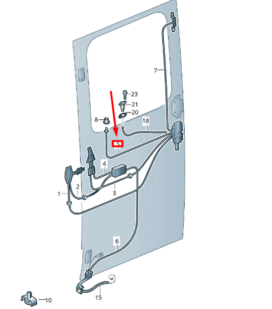 new volkswagen crafter 2f mk1 sliding door bowden cable 2e1843177 original