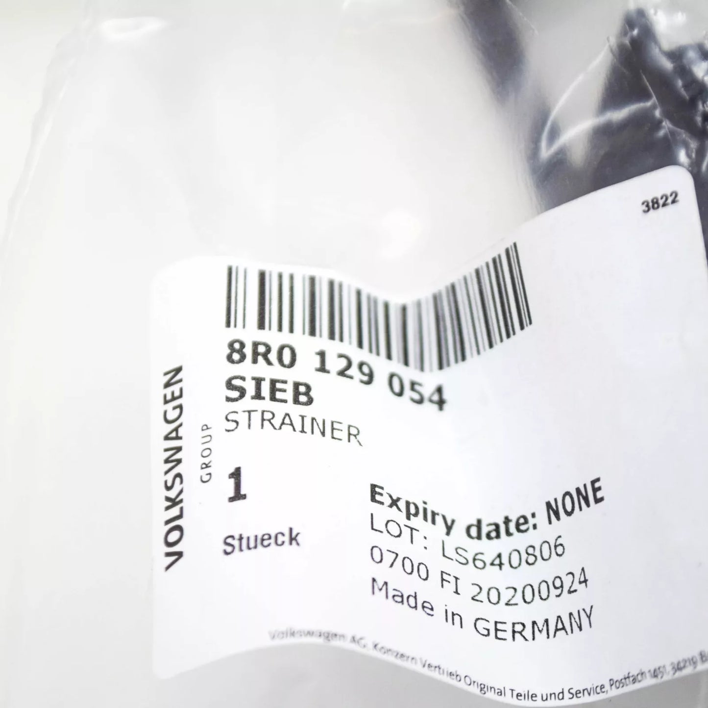 NEW AUDI Q5 8R INTAKE AIR STRAINER 8R0129054