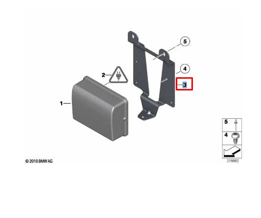 NEW BMW 5 F10 ACC SENSOR BRACKET 66318047453 8047453 ORIGINAL