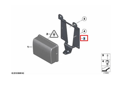 NEW BMW 5 F10 ACC SENSOR BRACKET 66318047453 8047453 ORIGINAL