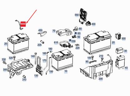 new mercedes-benz sprinter 907 battery ground line a9075406749 original
