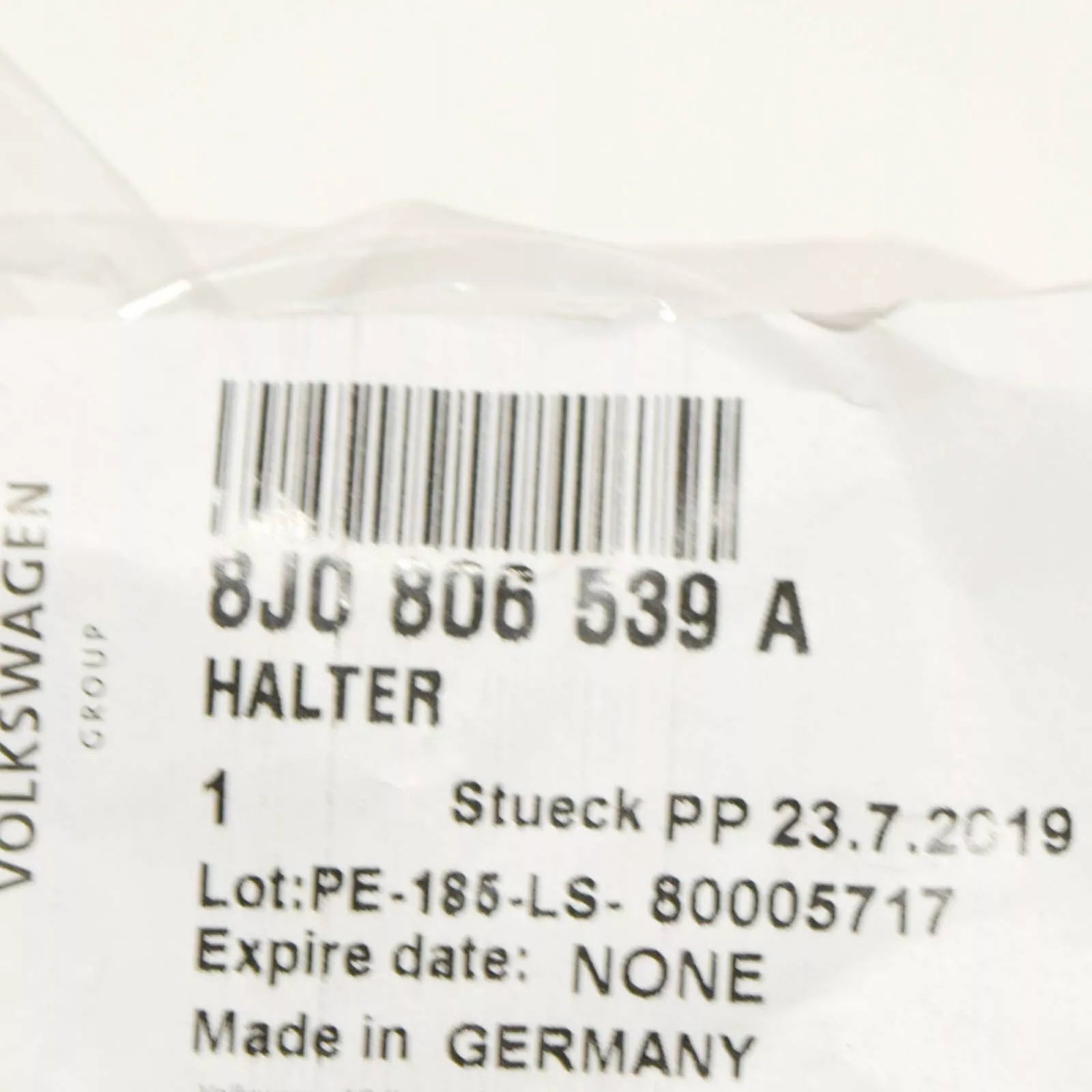 NEW AUDI TT 8J LEFT HOLDER FOR BUMPER COVER 8J0806539A ORIGINAL