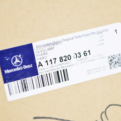 NEW MERCEDES-BENZ CLA COUPE C117 FRONT LEFT HEADLIGHT LHD A1178200361 ORIGINAL