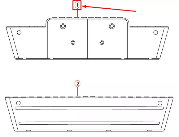 NEW AUDI Q5 8R GLOSSY BLACK LICENSE PLATE BRACKET 8R0807285FT94