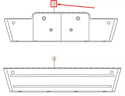 NEW AUDI Q5 8R GLOSSY BLACK LICENSE PLATE BRACKET 8R0807285FT94
