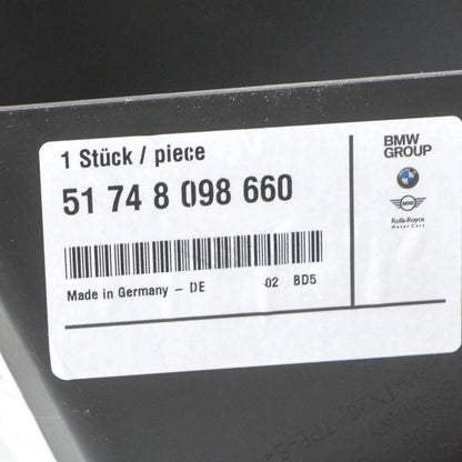 NEW BMW 5 G30 RIGHT RADIATOR SUPPORT AIR DUCT 51748098660 ORIGINAL