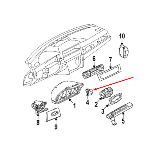 new bmw 3 e90 engine start stop switch button 61319154945 2007 original