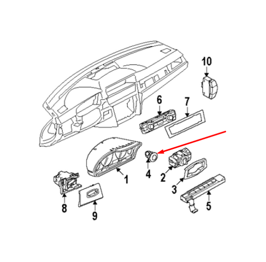 new bmw 3 e90 engine start stop switch button 61319154945 2007 original