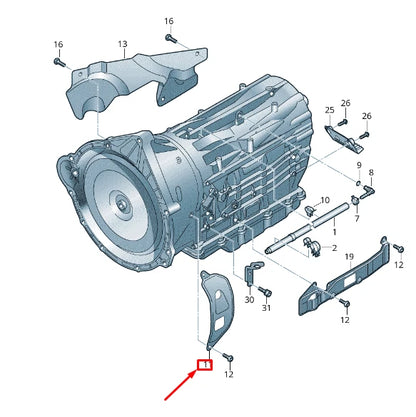 NEW VW TOUAREG 7P MK2 GEAR HOUSING FRONT LEFT GUARD PLATE 7P0301327A