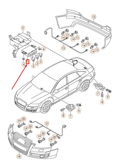 NEW AUDI A4 B8 PDC PARKING AID CONTROL UNIT 8K0919475AA ORIGINAL