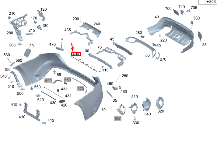 new mercedes-benz gle w167 coupe rear bumper wiring harness a1675408744 original