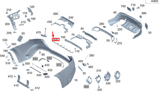 new mercedes-benz gle w167 coupe rear bumper wiring harness a1675408744 original
