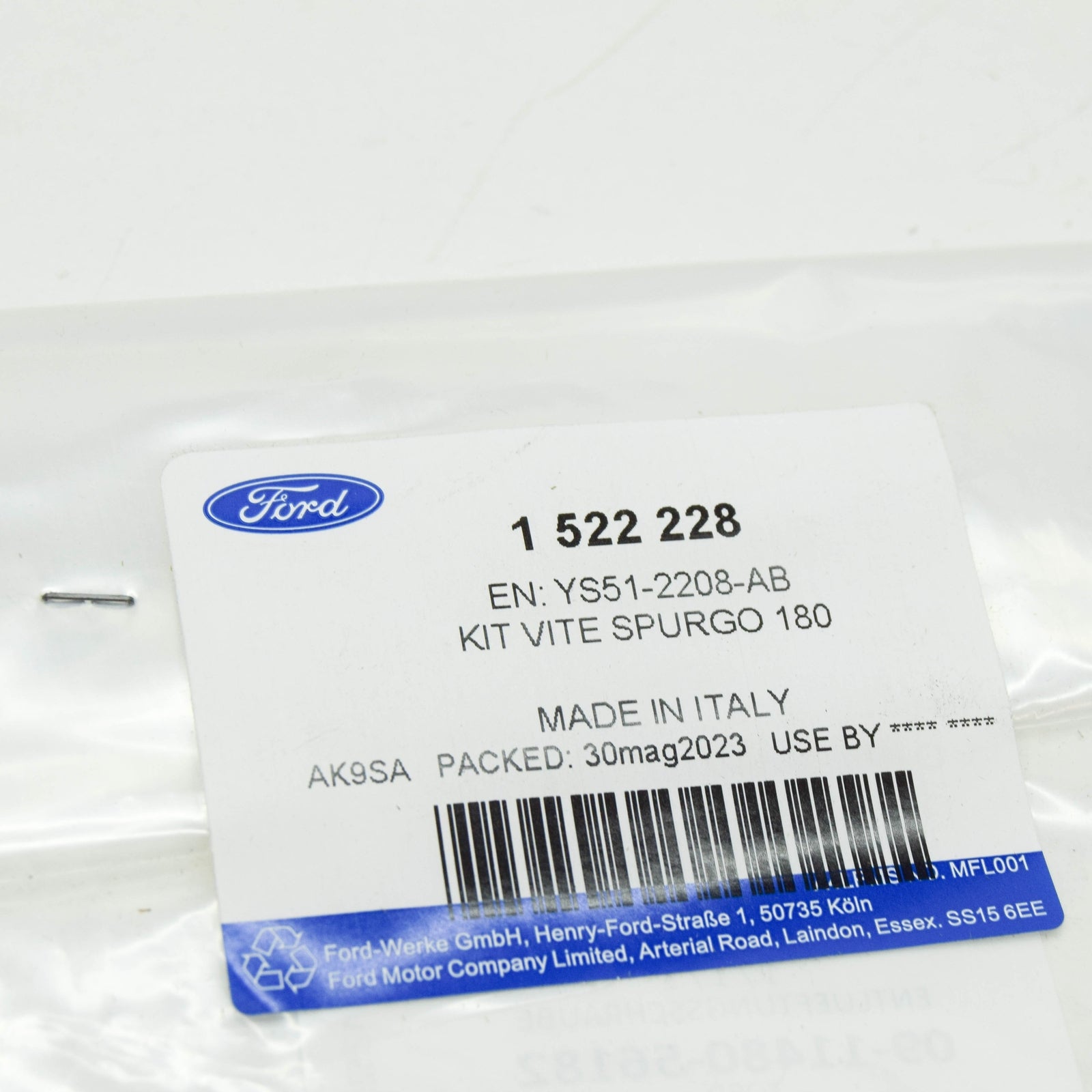 new ford fiesta mk7 rear drum brake bleed screw ys51-2208-ab 1522228 original