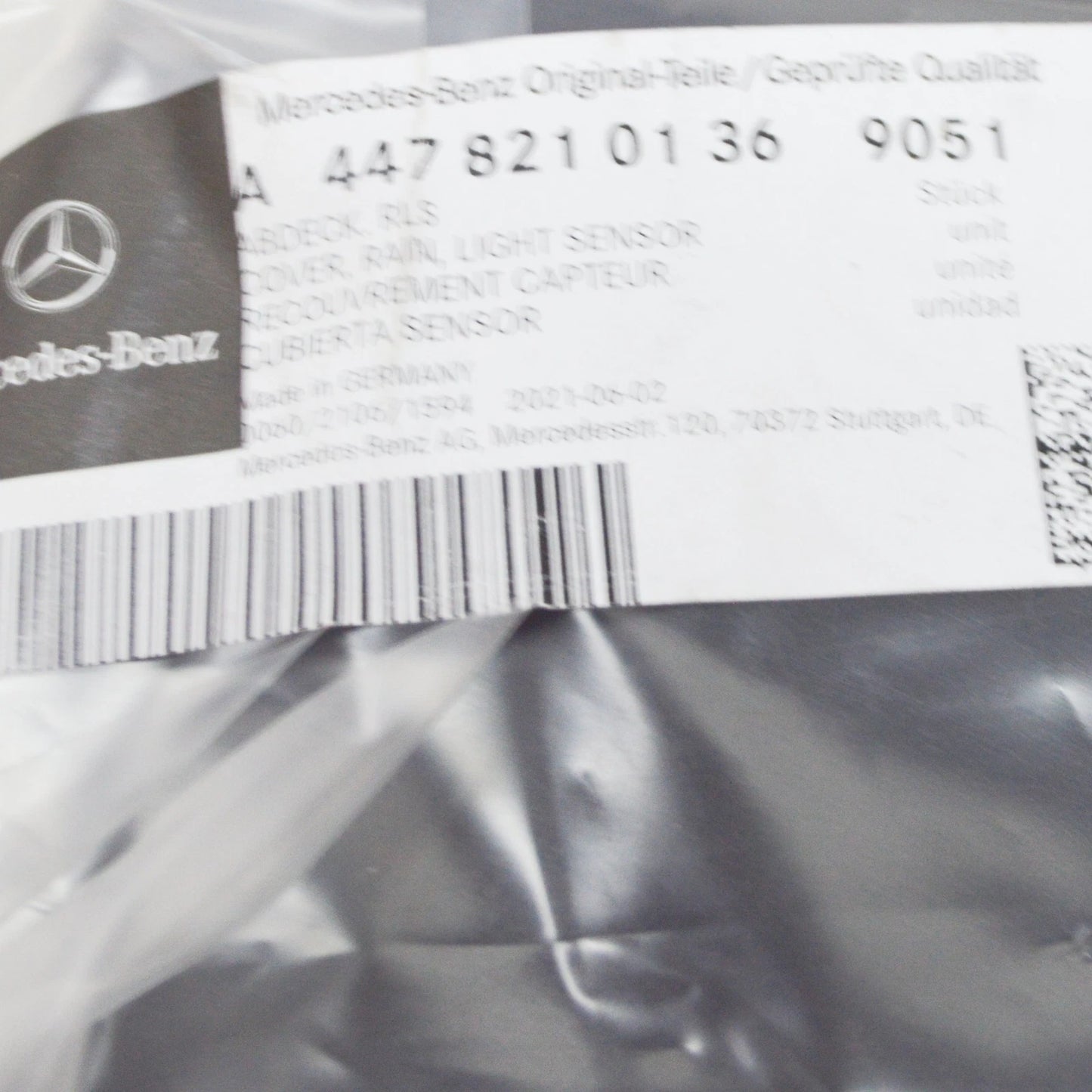 NEW MERCEDES-BENZ VITO W447 RAIN AND LIGHT SENSOR COVER A44782101369051