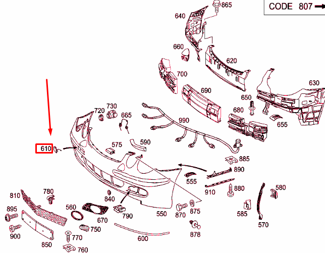 NEW MERCEDES-BENZ E W211 FRONT BUMPER TOW EYE COVER A21188510229999 ORIGINAL